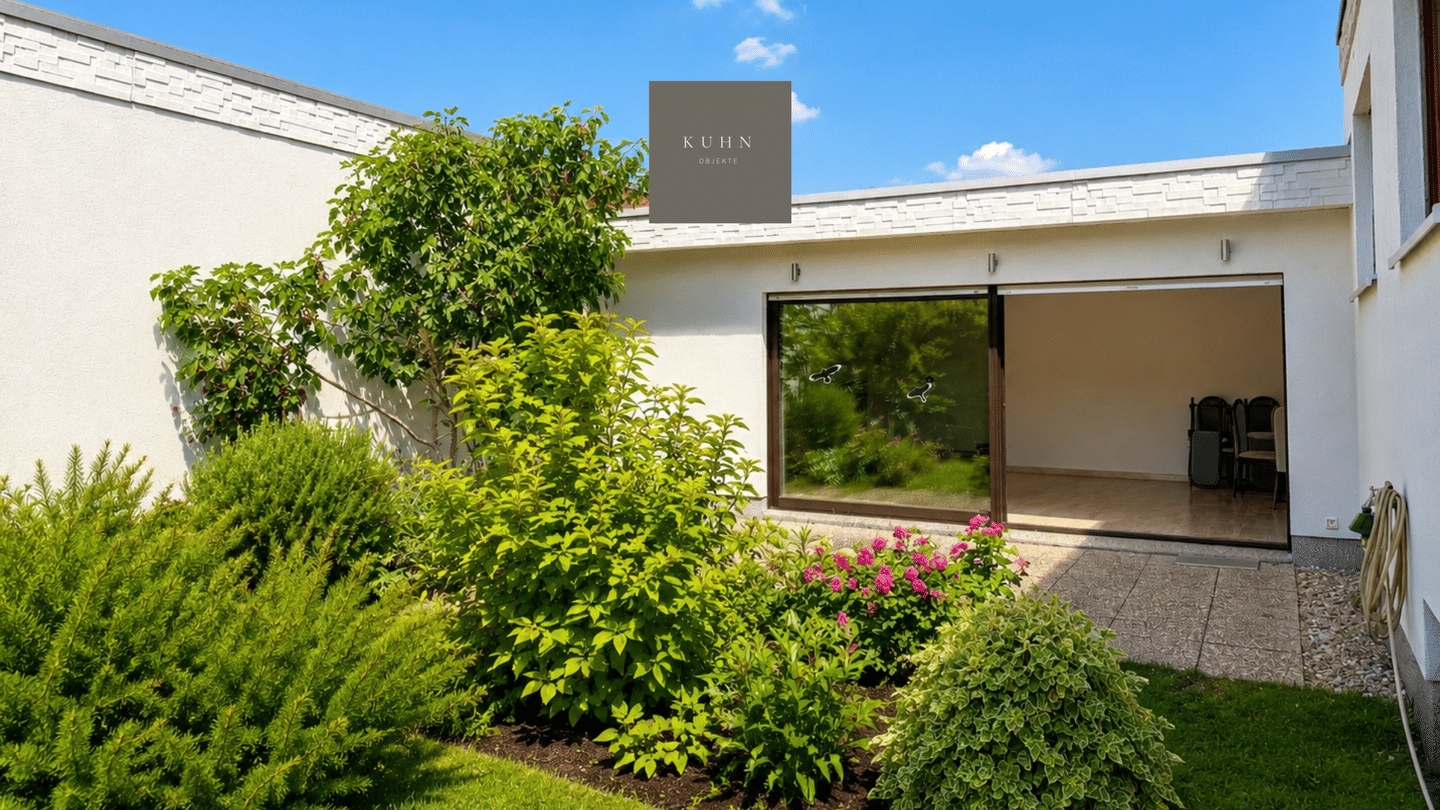 Split-Level-Bungalow mit Atriumgarten, Terrasse und Ausbaupotenzial in ruhiger Lage, 67071 Ludwigshafen am Rhein (Oggersheim Ruchheim)