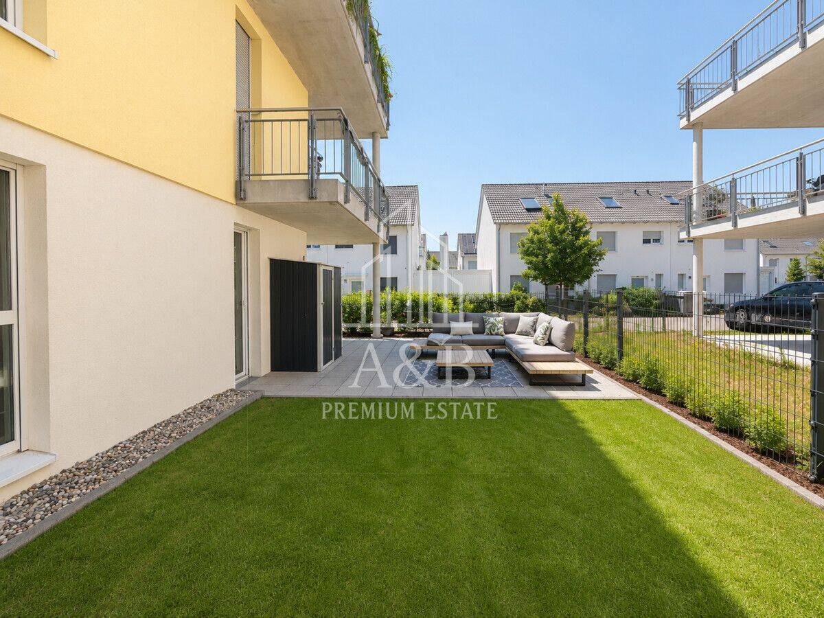 ** Modern & exklusiv – großzügige 4-ZKB mit eigenem Garten **, 67065 Ludwigshafen am Rhein (Gartenstadt Maudach Mundenheim Rheingönheim West)