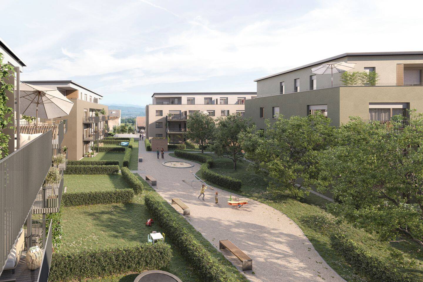 Lichtdurchflutete 3-Zi.-Whg. mit Balkon, 86,76 qm im 2.OG | Haus C, 79365 Rheinhausen