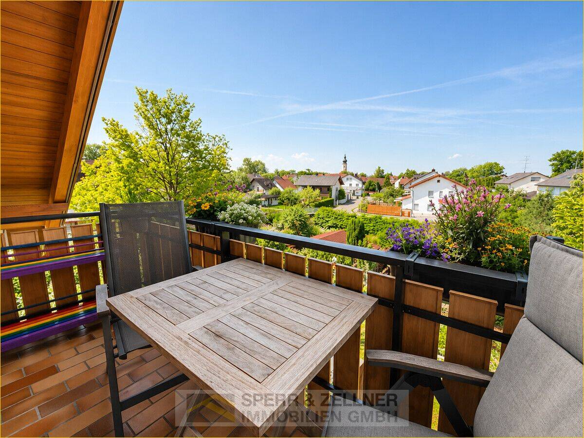 Langenpreising: charmante 3-Zimmer DG-Whg. mit Balkon und zugehörigem herrlichem Garten, 85465 Langenpreising