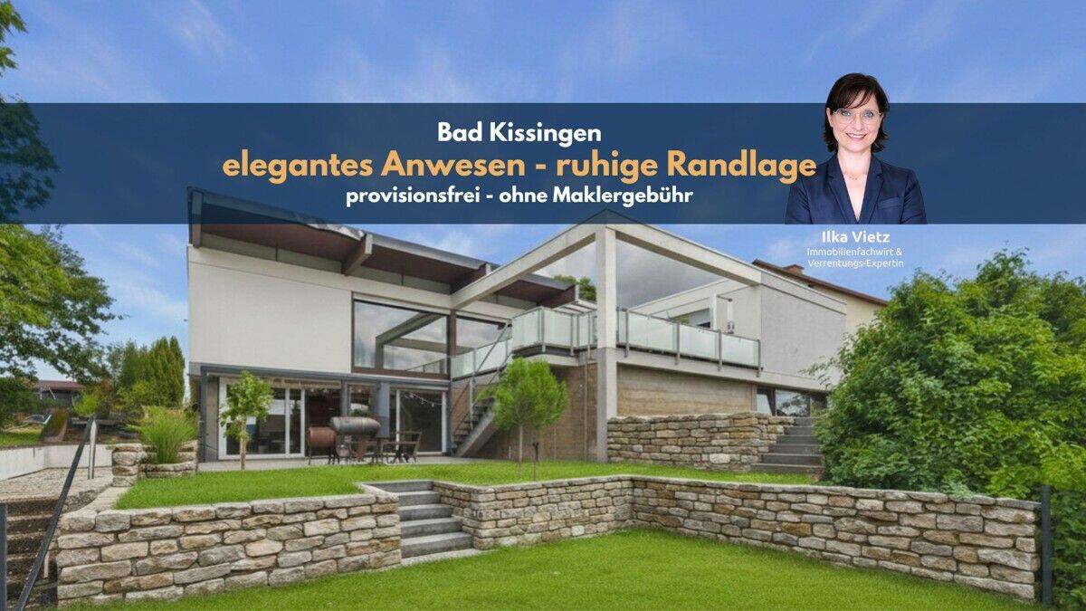 SELTENHEIT – exklusives Anwesen mit zweiseitigem Weitblick – provisionsfrei, 97688 Bad Kissingen