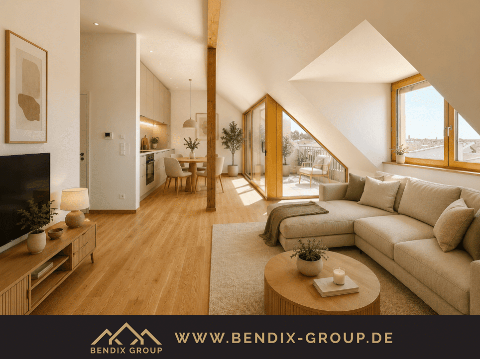 Lichtdurchflutete 4-Zimmer-Wohnung mit Loggia im DG I Blick zum See I 2 Bäder I Hochwertige Ausstattung, 4416 Markkleeberg
