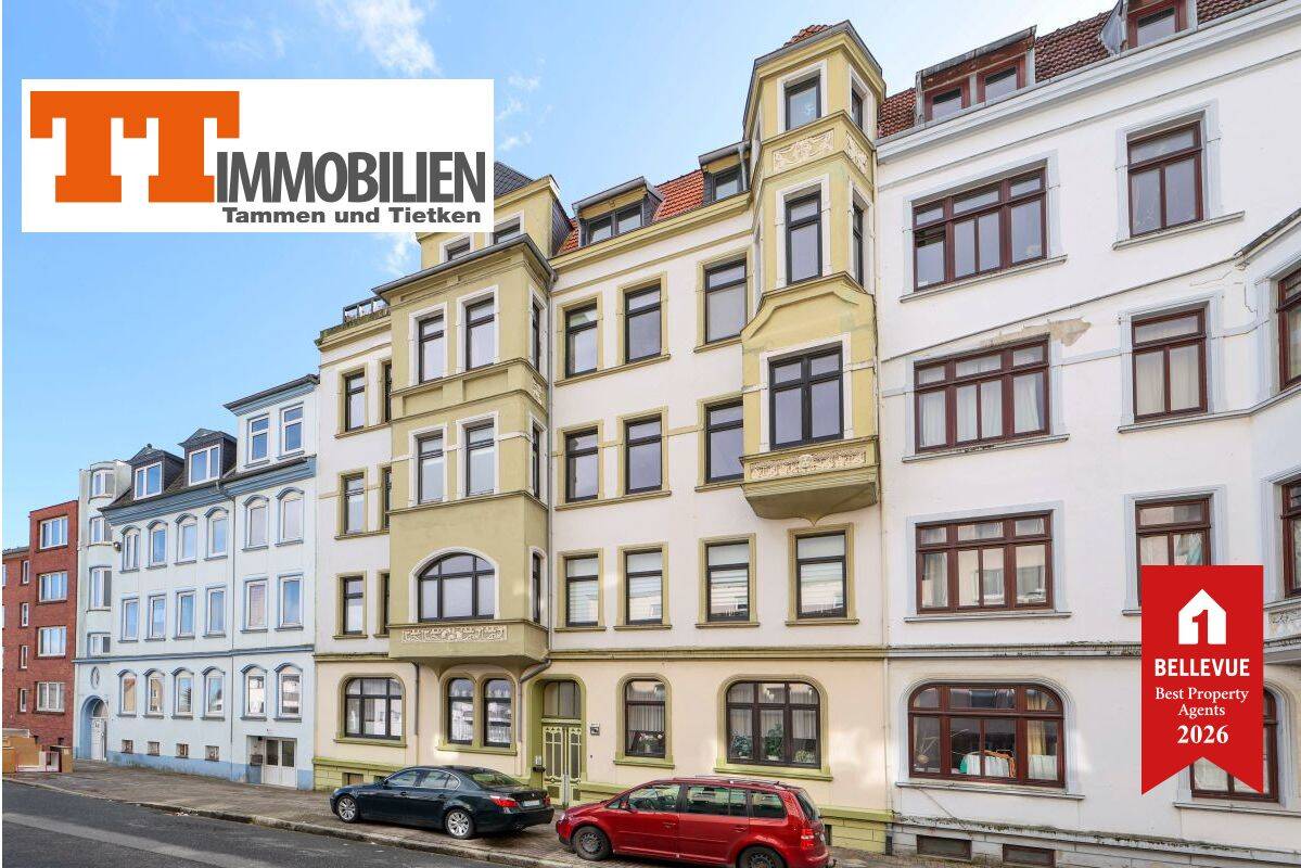 TT: Charmante Altbauwohnung mit Balkon in Kurparknähe – stilvolles Wohnen mit Gründerzeitflair in Wilhelmshaven-Tonndeich!, 26384 Wilhelmshaven (Heppens Heppenser Groden Innenhafen Innenstadt Neuende)