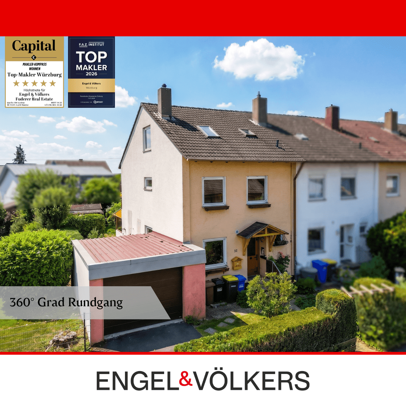 Familienglück in ruhiger Sackgasse – Reihenendhaus mit Wintergarten, 97232 Giebelstadt