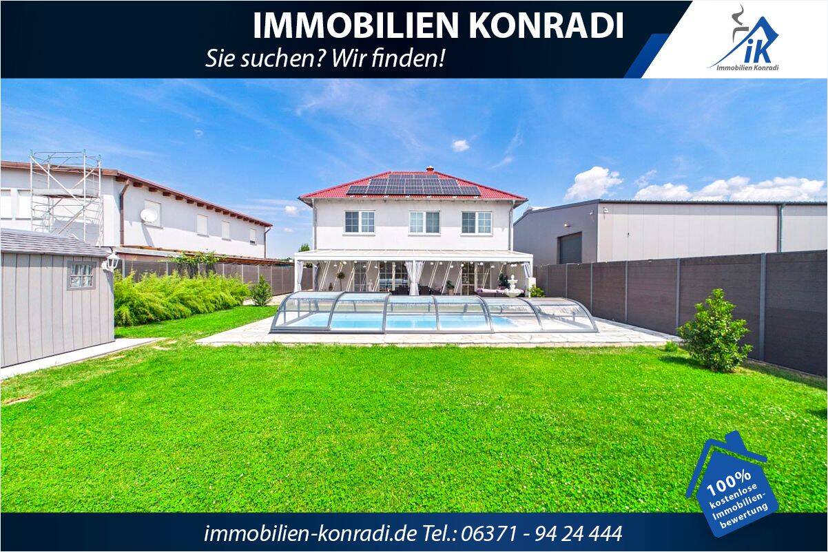 IK | Bellheim : Luxuriöses Wohn- und Geschäftshaus mit Pool – ideal für Praxis oder Kanzlei, 76756 Bellheim