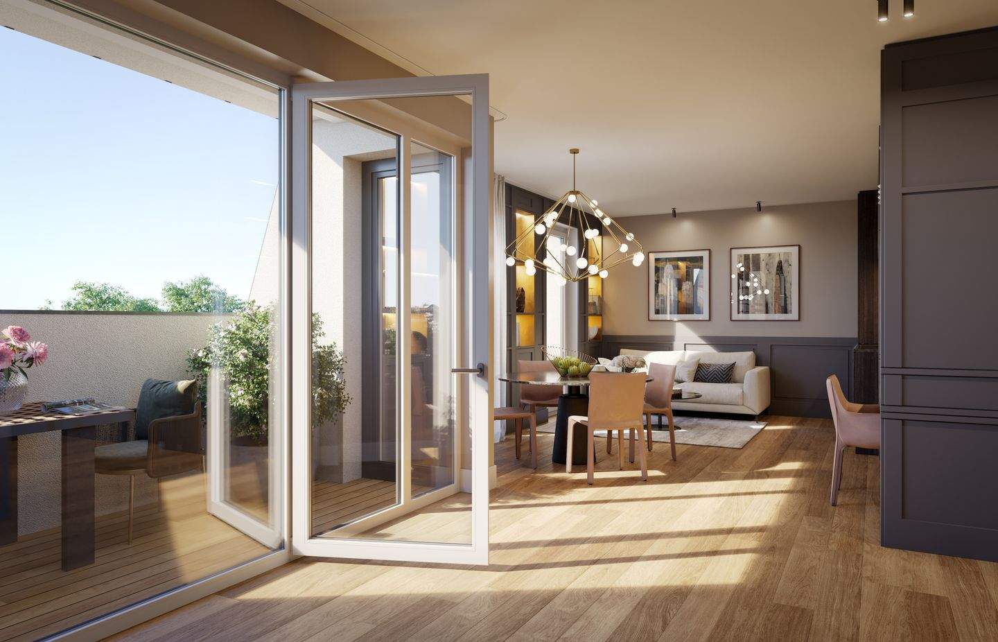 NEUBAUPROJEKT LANGE 30 – Helle Dachgeschosswohnung mit offenem Wohnkonzept und Blick über die Stadt