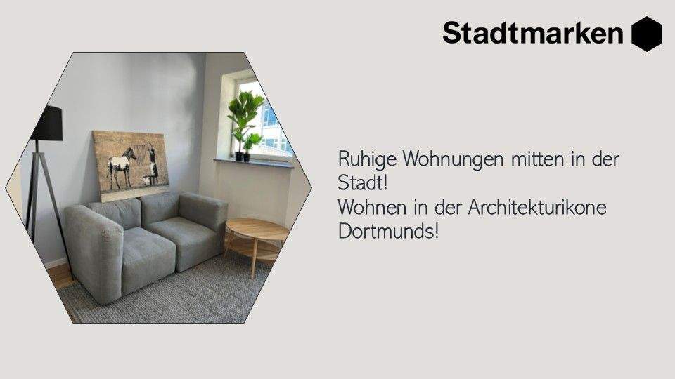Ruhige Wohnungen mitten in der Stadt! Wohnen in der Architekturikone Dortmunds!