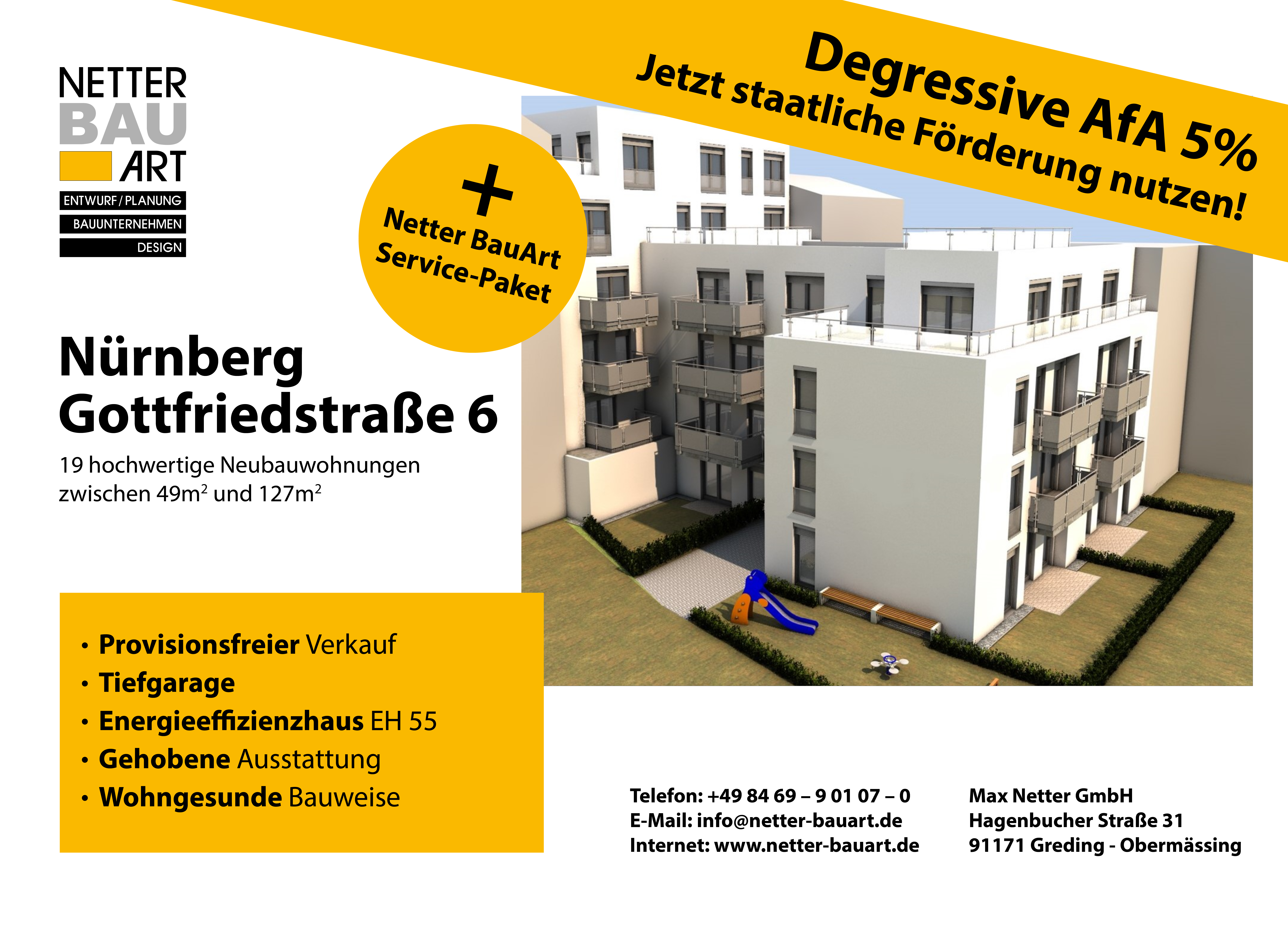 19 Eigentumswohnungen 6350-6500€/m² Whg. 6, Gleißhammer, St. Peter, 90478 Nürnberg (Dutzendteich Gleißhammer Glockenhof Sankt Peter Zerzabelshof)