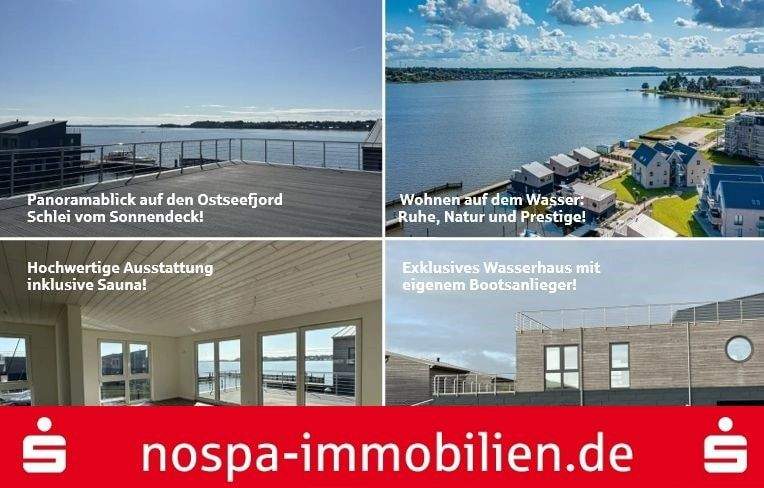 Leben auf dem Wasser! Wasserhaus im Pionierhafen in Schleswig direkt auf der Schlei!, 24837 Schuby