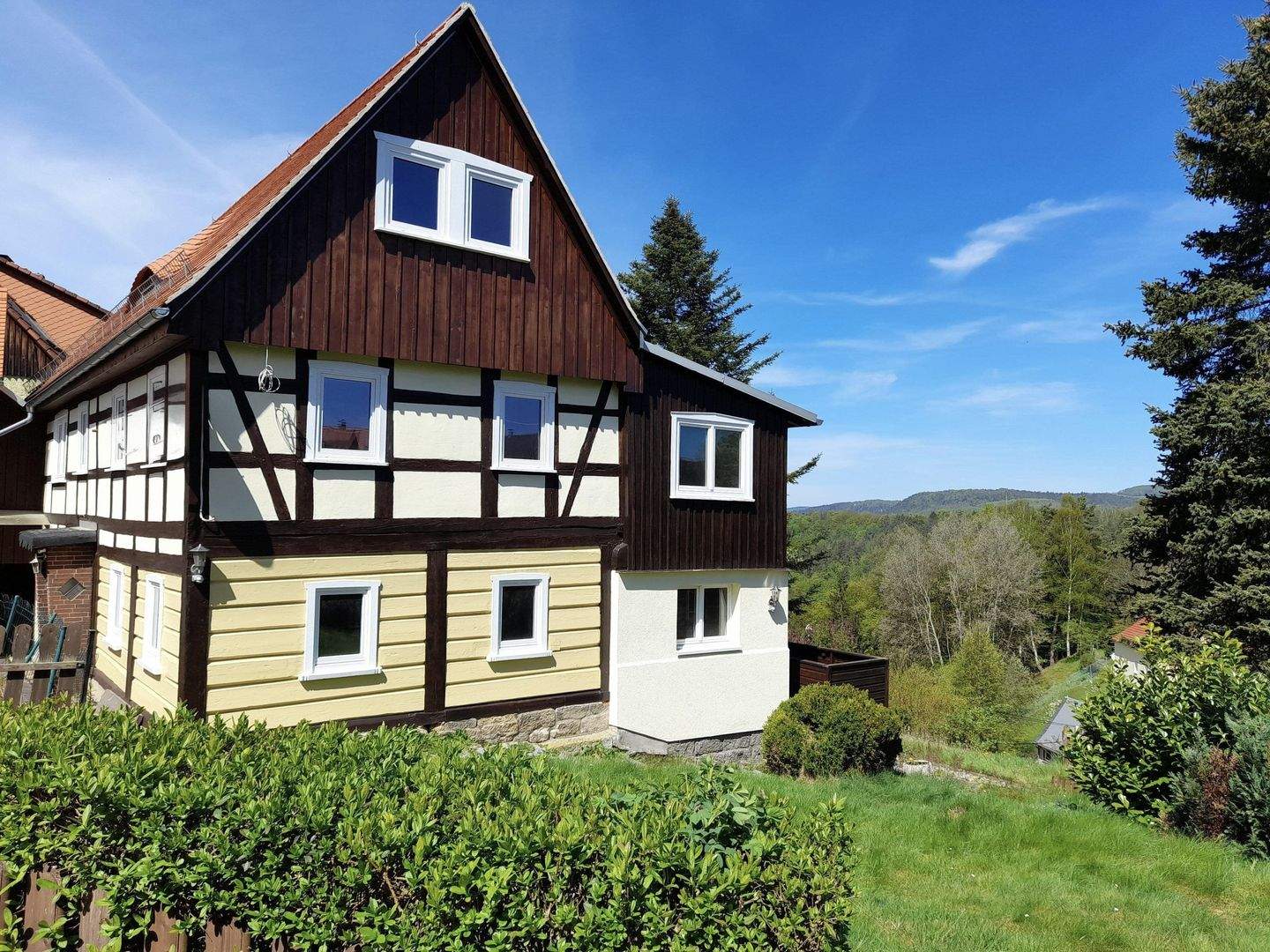 Historisches Fachwerkjuwel mit Weitblick ins Kirnitzschtal – Erstbezug nach liebevoller Sanierung, 1814 Bad Schandau