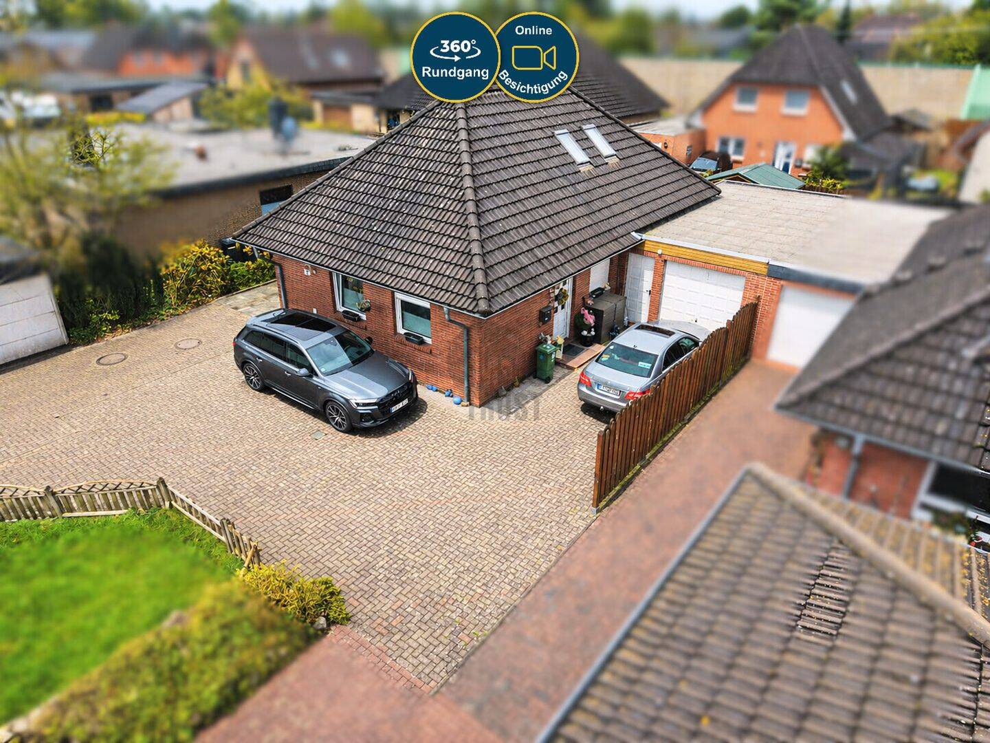 BUNGALOW IN RUHIGER LAGE MIT KAMIN, FUSSBODENHEIZUNG, MODERNEM BADEZIMMER UND ELEKTRISCHER GARAGE, 26125 Oldenburg (Oldb) (Donnerschwee Etzhorn Nadorst Ofenerdiek Ohmstede)