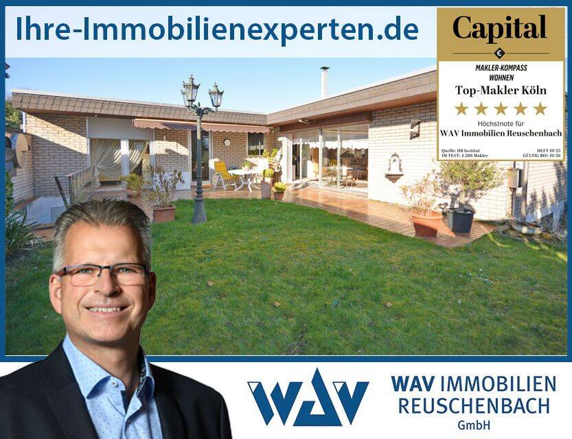 Winkelbungalow mit schönem Garten und XXL-Garage in Blessem, 50374 Erftstadt