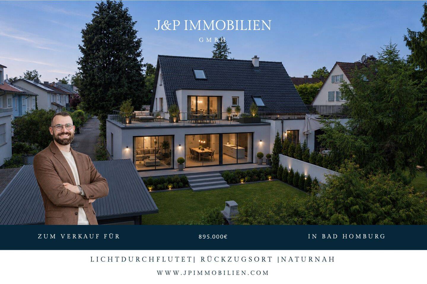 Großes Grundstück in Top Feldrandlage | Doppelhaushälfte mit Ausbau- & Anbaupotenzial, 61352 Bad Homburg v.d. Höhe