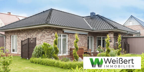 Komfort auf einer Ebene – 3-Zimmer-Winkelbungalow Niedrigenergiehaus EH 40 mit Wärmepumpe und PV – Neubauplanung, 25712 Brickeln
