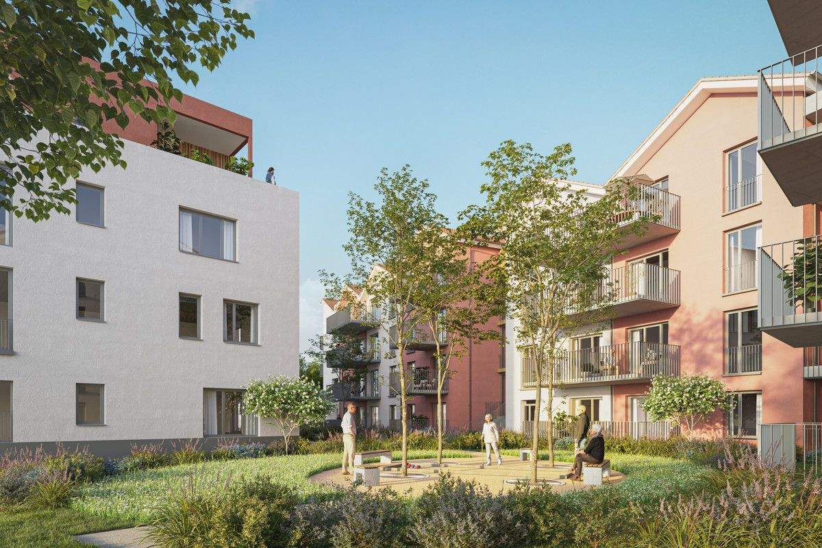 Leben im Grünen: Neubauwohnung im Schnellermühlen Quartier direkt an der Pfinz, 76327 Pfinztal