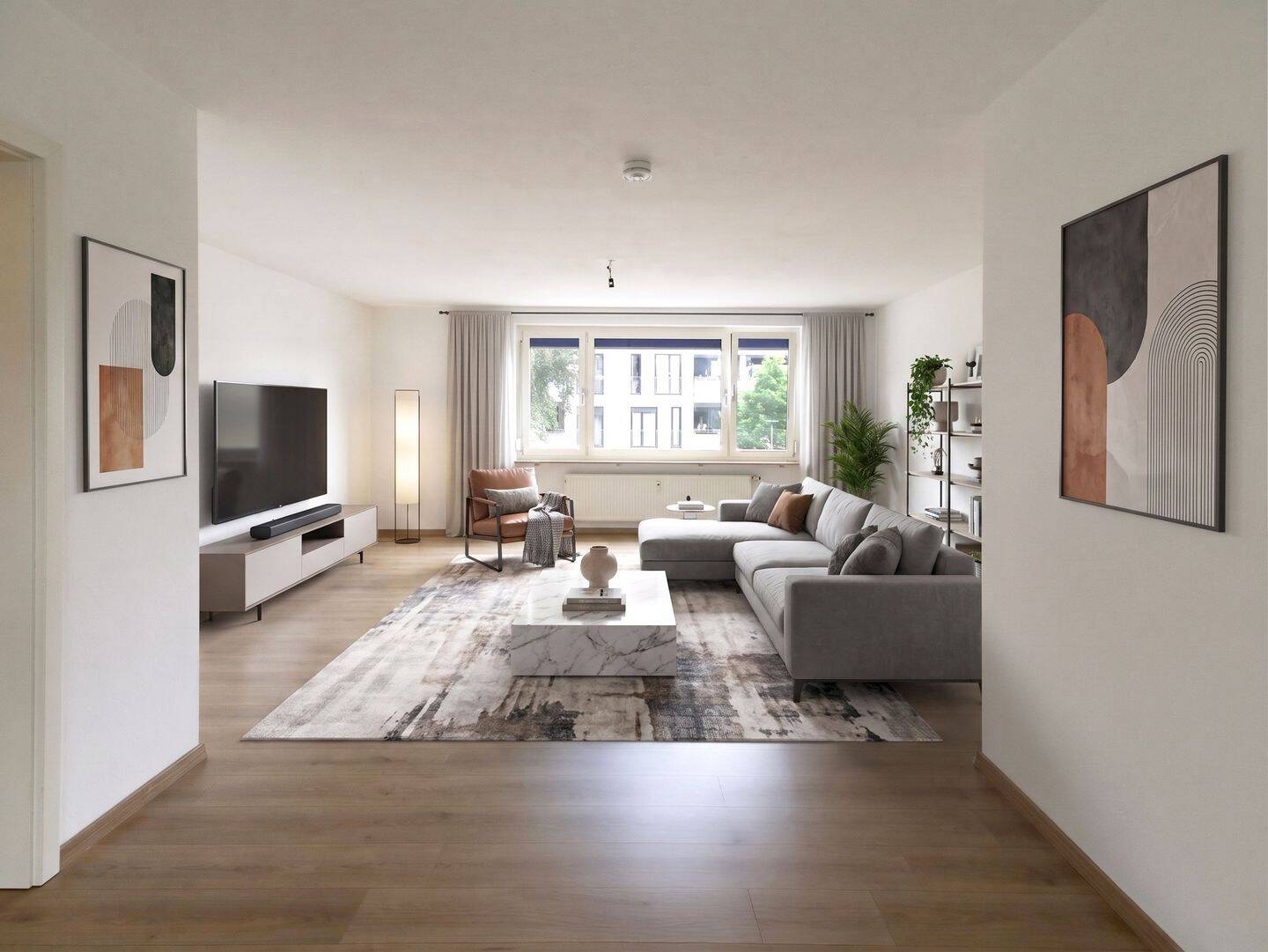 Großzügige 4,5-Zimmer-Wohnung mit Balkon in begehrter Wohnlage von Pattonville, 71686 Remseck am Neckar