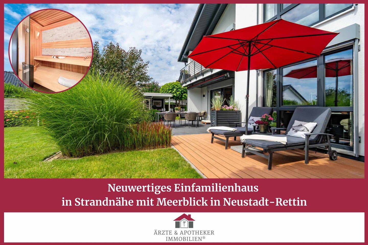 Neuwertiges Einfamilienhaus in Strandnähe mit Meerblick in Neustadt-Rettin, 23730 Altenkrempe