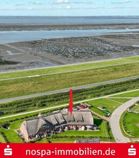 Direkt hinter dem Naturerbe Wattenmeer – landschaftstypisches Reihenmittelhaus unter Reet!, 25845 Elisabeth-Sophien-Koog