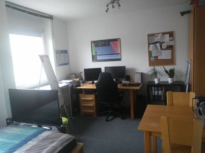 Möbliertes Appartment im Studentenwohnheim in guter Lage zu Uni und Innenstadt, 91052 Erlangen (Anger Erlangen-Ost Erlangen-Süd Innenstadt)
