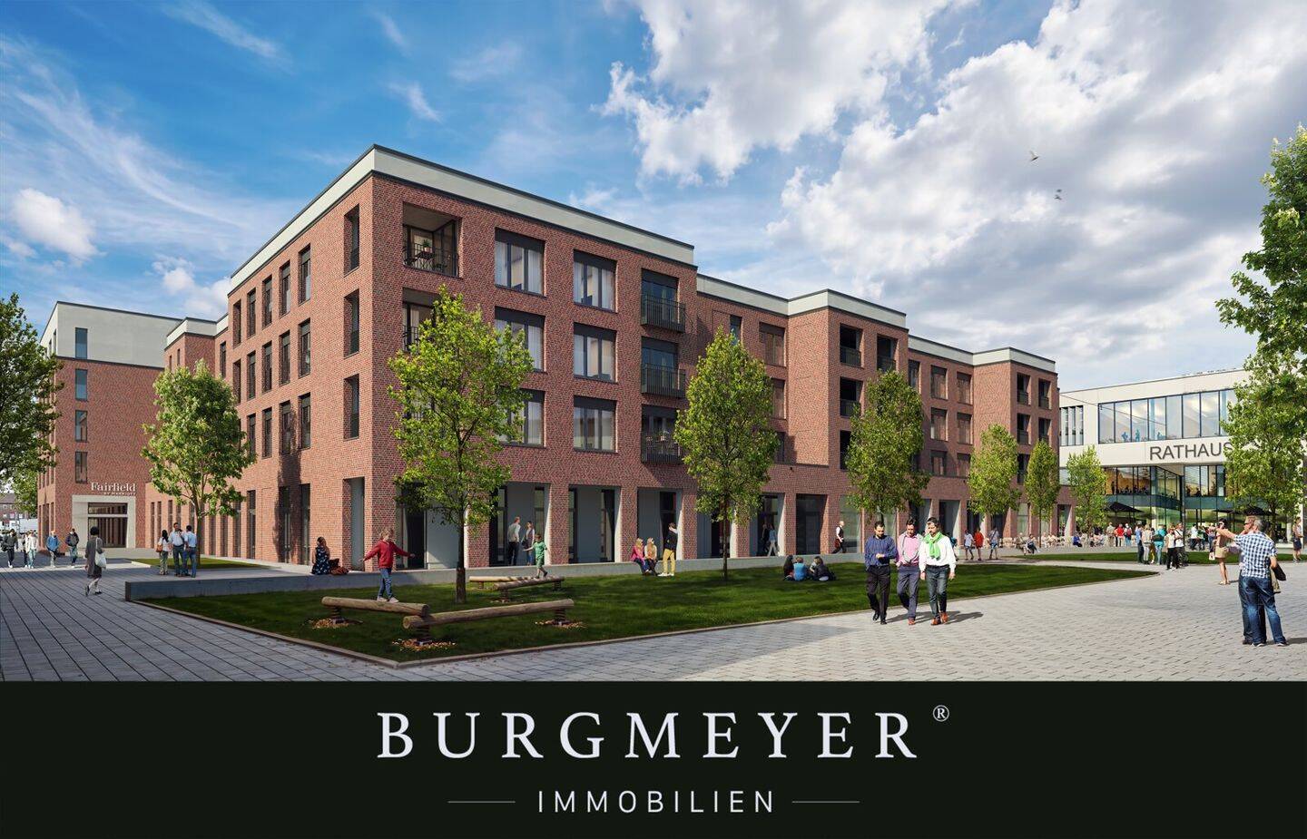 Singles aufgepasst – gut geschnittene 2-Zimmer Neubauwohnung im Quartier Staelscher Hof, 48431 Rheine