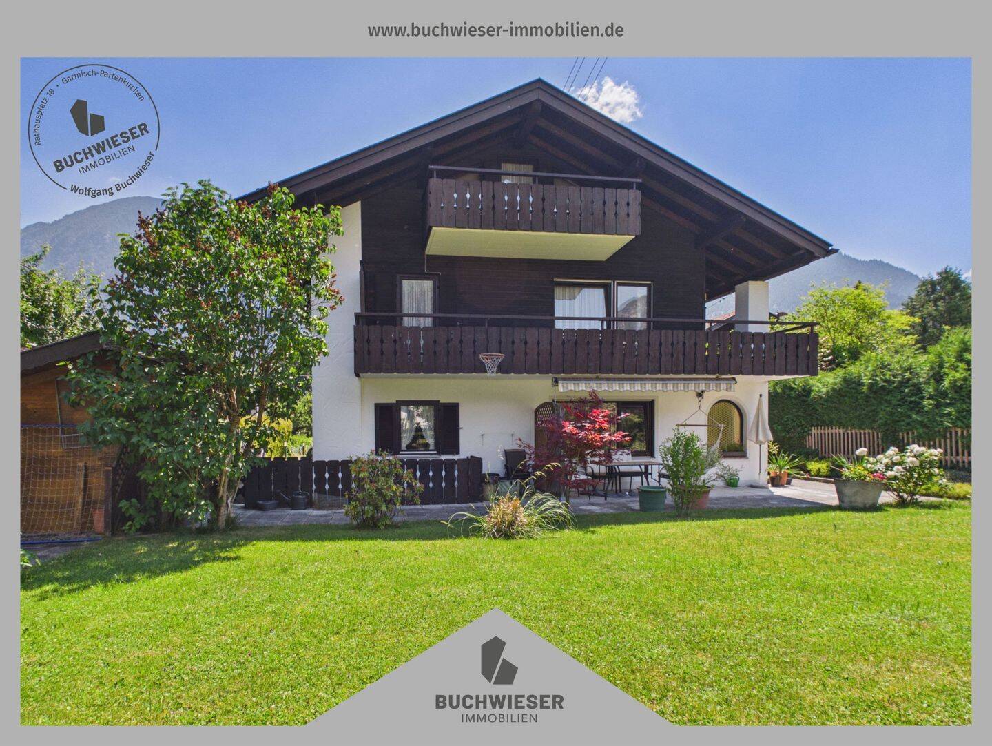 Reiheneckhaus in Farchant mit Traum-Garten und Bergblick – Viel Platz für die ganze Familie!!, 82490 Farchant