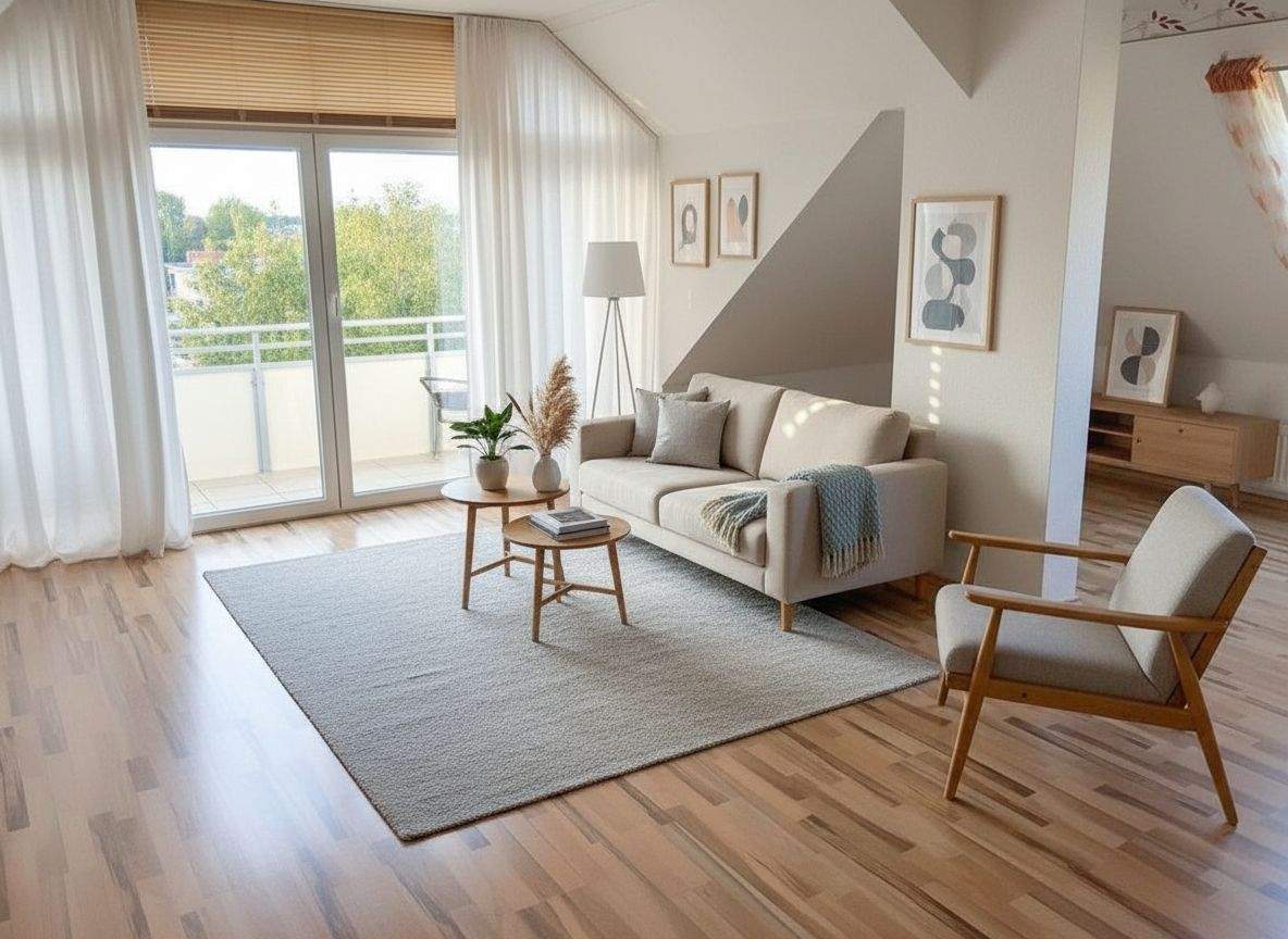 Helle Dachgeschosswohnung in Glauchau mit Balkon, 8371 Glauchau