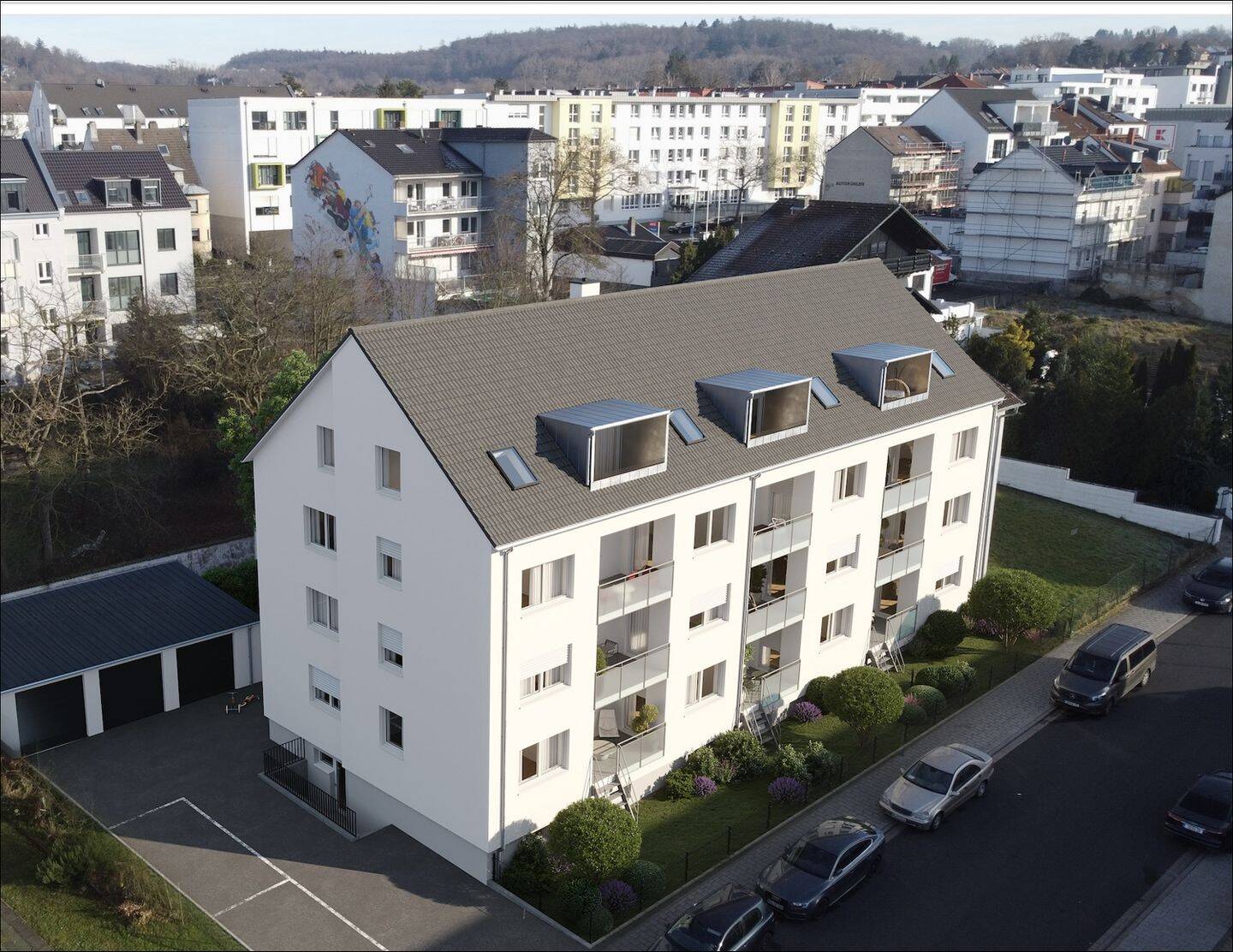 Attraktive 2-Zi.-DG-Wohnung | Erstbezug nach Aufstockung | zentrale Lage, 63743 Aschaffenburg (Gailbach Innenstadt Obernau Obernauer Kolonie Schweinheim)