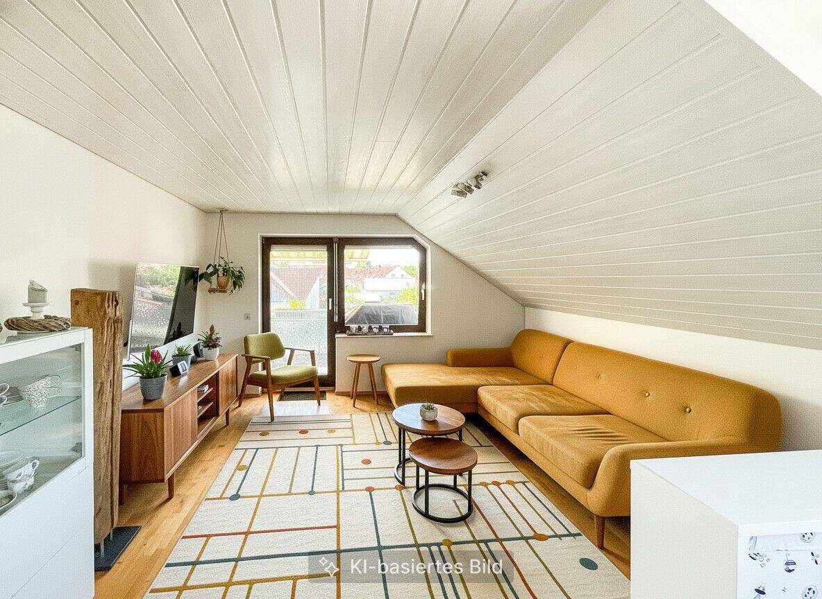 Lichtdurchflutete DG-Maisonette-Wohnung | 5,5 Zi. | 129 m² | Garage | Balkon| Wannweil, 72827 Wannweil