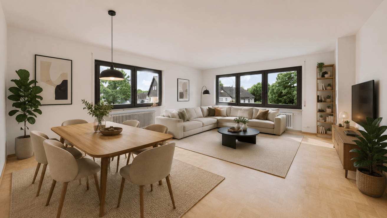 Wohnen mit Blick ins Grüne: 4-Zimmer-Wohnung, Balkon & Tageslichtbad, 71336 Waiblingen