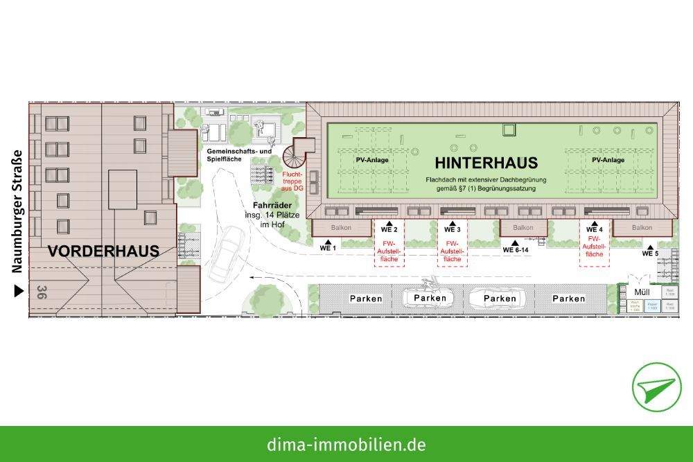 KfW-40-Neubau mit QNG im hippen Plagwitz! Coole 3RW mit Dachterrasse, Loggia, AR, Aufzug u.v.m. – Leipzig – Vorschaubild 7
