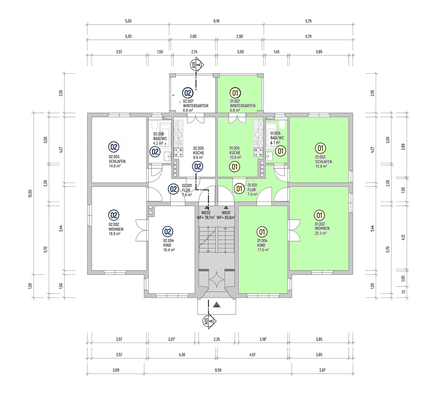 vermietete 3-Raum-Wohnung direkt am Clara Zetkin Park – Leipzig – Vorschaubild 5