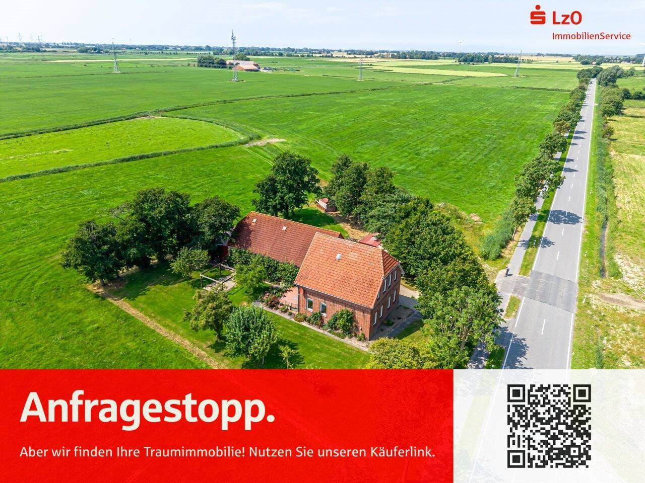 Anfragestopp: Einfamilienhaus im Landhausstil mit angrenzender Scheune, 26434 Wangerland