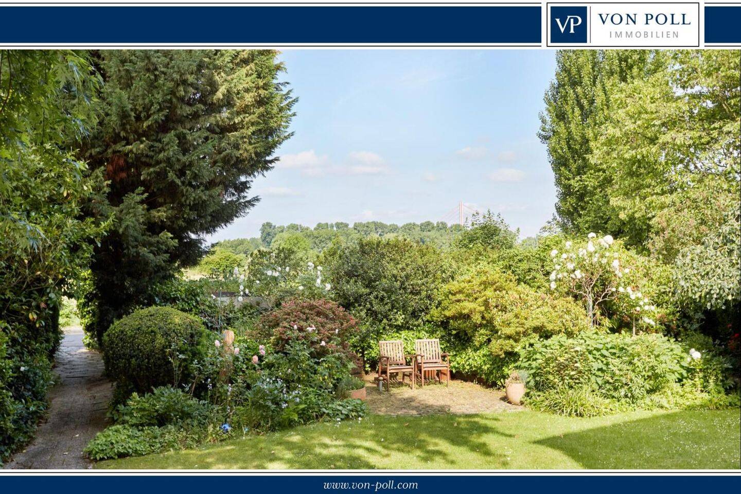Einzigartiges Maisonette-Erlebnis mit Rheinblick, Garten und Balkonvielfalt, 40589 Düsseldorf