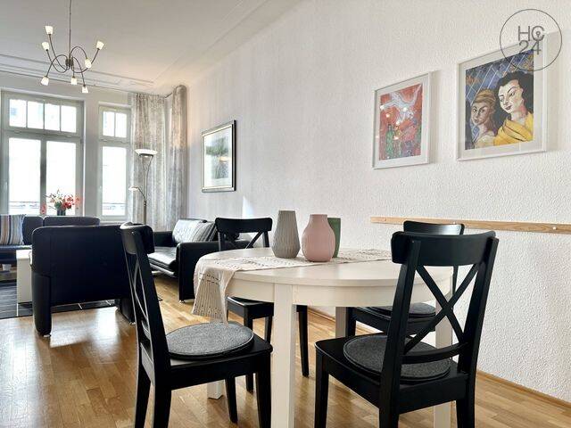 Zentral gelegene möblierte 3-Raum-Wohnung mit Balkon in ruhiger Nebenstraße, 4109 Leipzig (Zentrum Zentrum-Nord Zentrum-West)