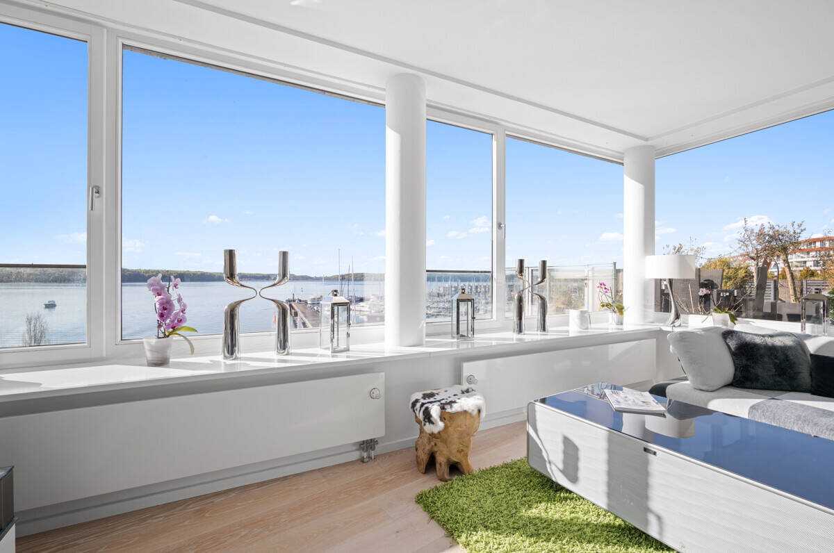 Exklusives Wohnen mit Fördepanorama! Eigentumswohnung mit Dachterrasse, 24944 Flensburg (Fruerlund Mürwik)