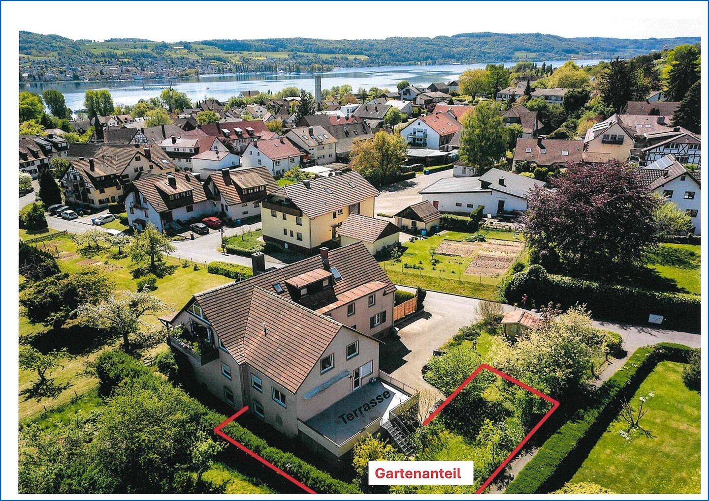 4 Zi. Whg. im 1.OG in unmittelbarer Seenähe mit Balkon, Terrasse und Gartenanteil und Garage!, 78343 Gaienhofen