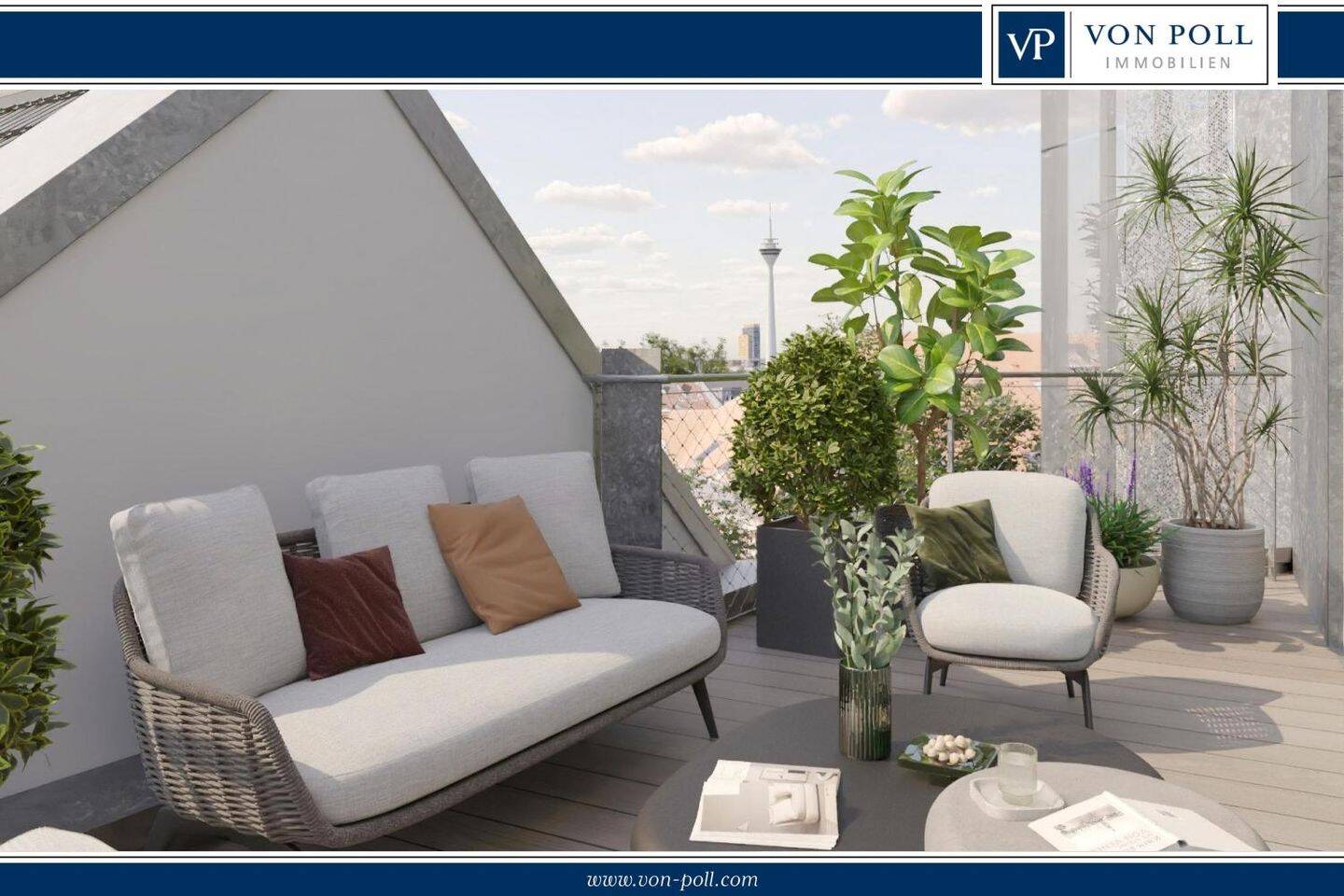 Zwei Einheiten. Ein Konzept. 211 m² Wohnen über den Dächern Düsseldorfs, 40223 Düsseldorf (Bilk Flehe Unterbilk)