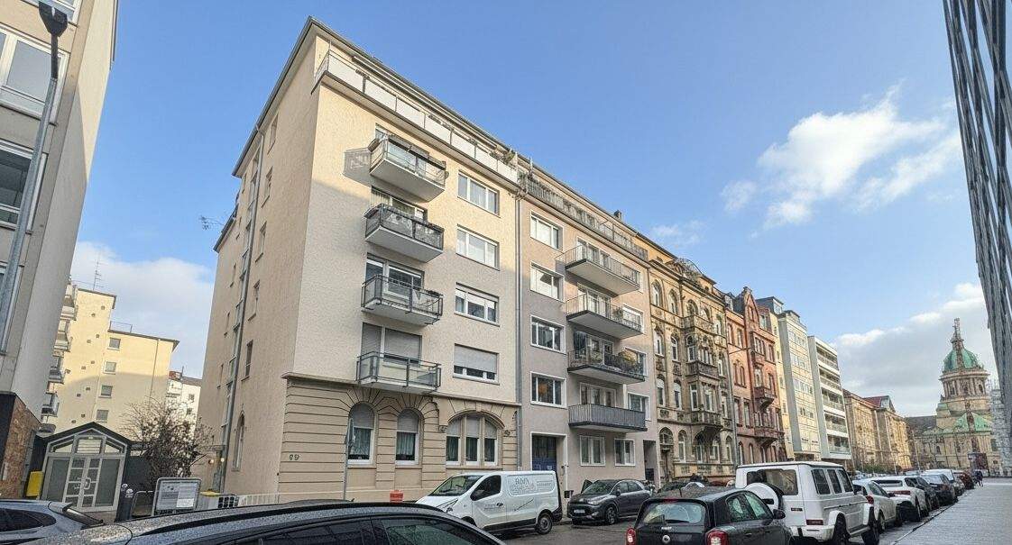 Helle 2-Zimmerwohnung mit Balkon – fußläufig zum Wasserturm in Mannheim!
