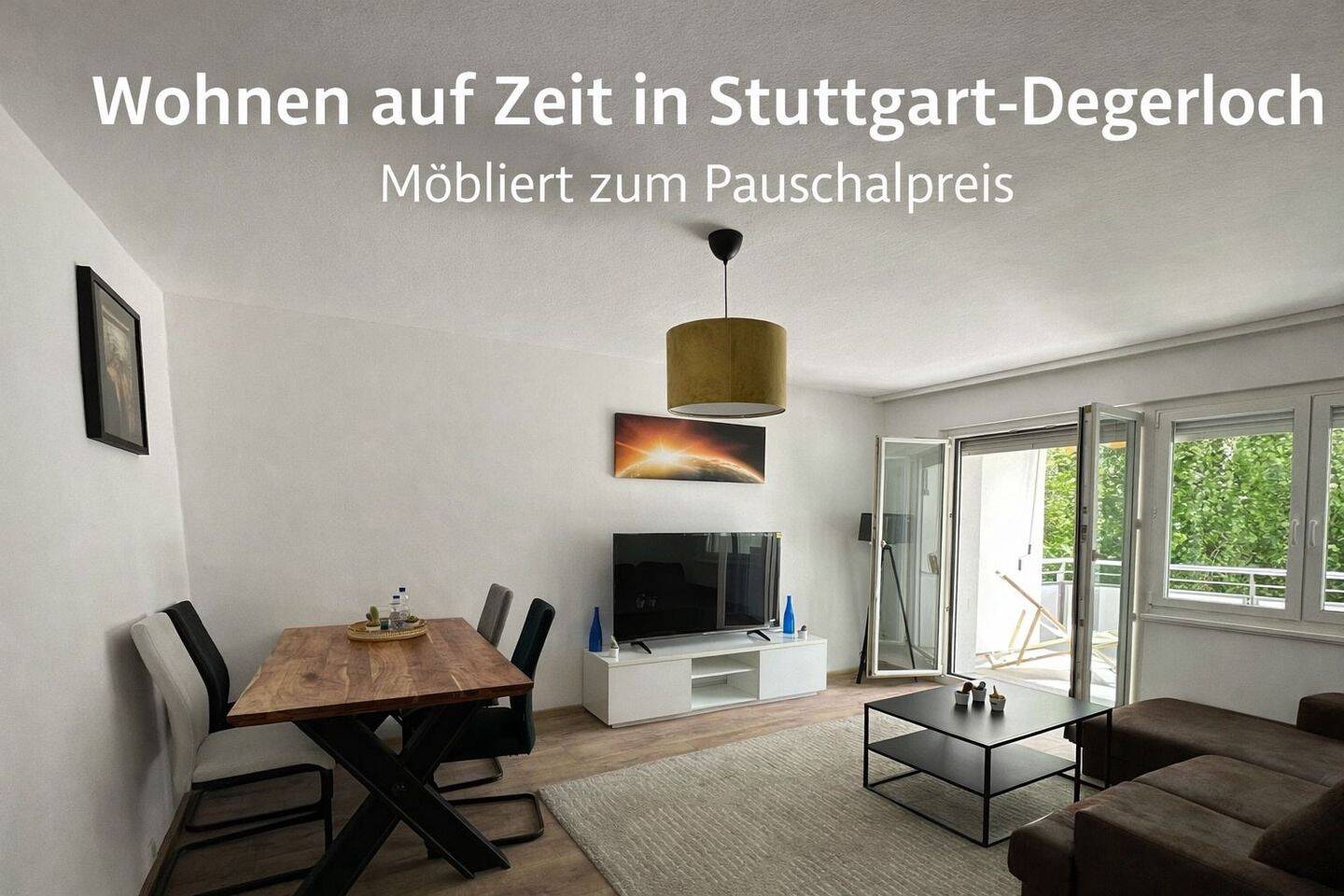 3-Zimmerwohnung: Wohnen auf Zeit Stuttgart – möbliert flexibel mieten, 70597 Stuttgart (Degerloch Hoffeld Kaltental Möhringen Sonnenberg)