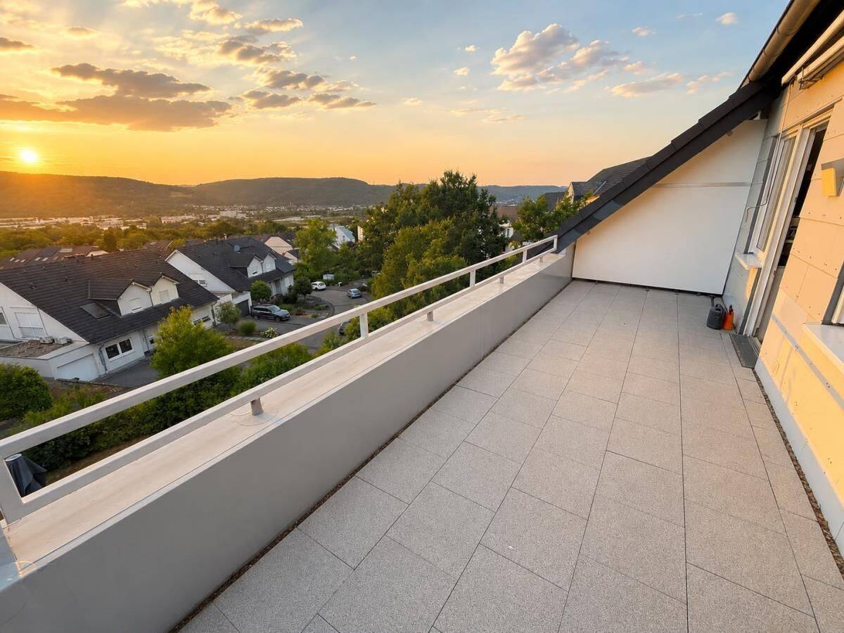 Attraktive Maisonettewohnung mit schöner Dachloggia und tollem Blick in Trier-Feyen, 54294 Trier