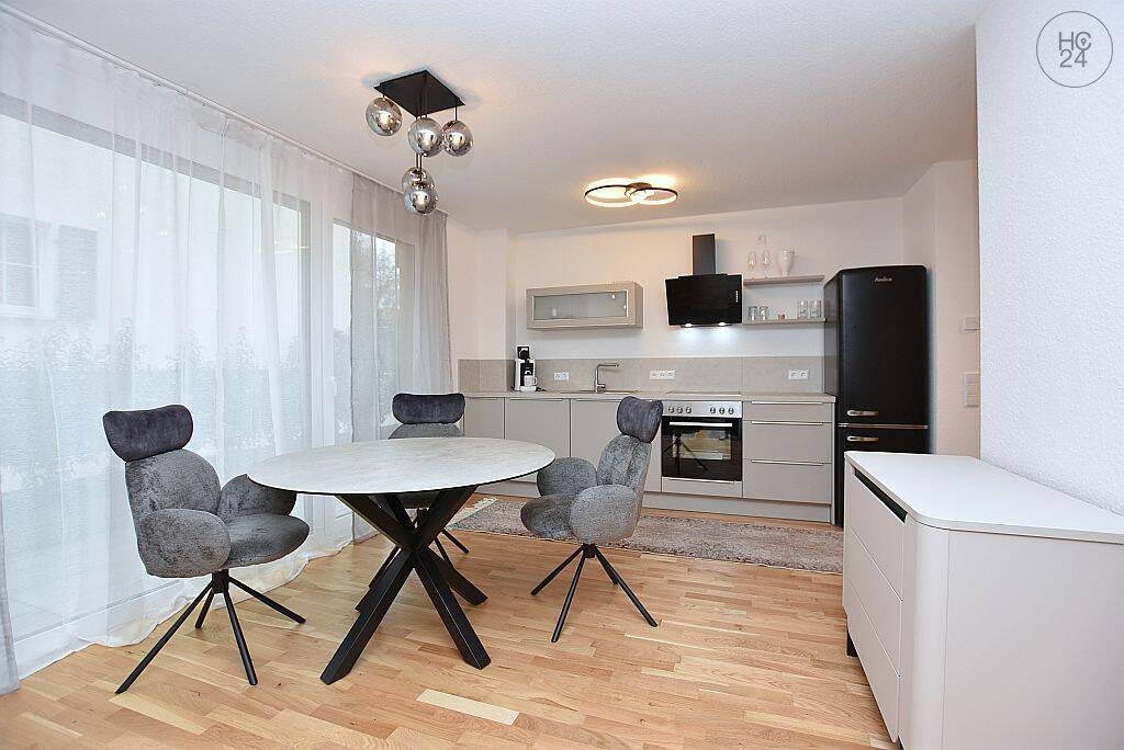 Modern möblierte Neubauwohnung mit Tiefgarage und großer Terrasse in Metzingen, 72555 Metzingen