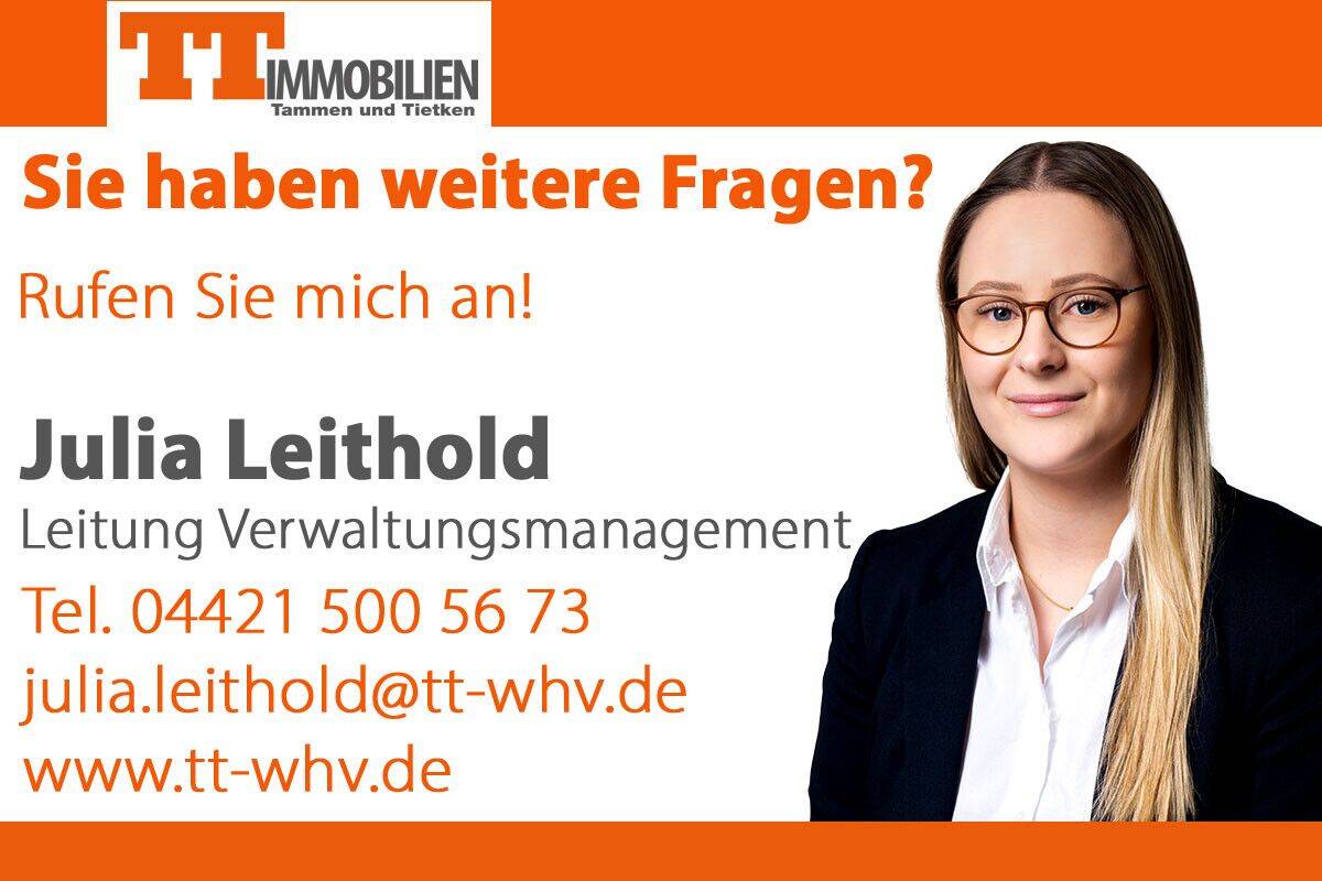 TT: Moderne 2-Zimmer-Mietwohnung mit Einbauküche in F-Groden! – 26388 Wilhelmshaven – Vorschaubild 8