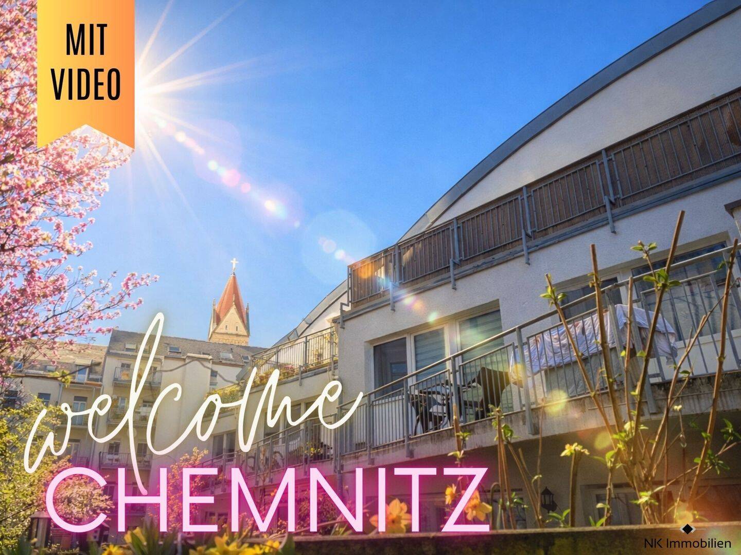 ++ einziehen & wohlfühlen – ruhige 2-Raum Wohnung mit Balkon & Tageslichtbad – zentrumsnah ++, 9130 Chemnitz (Hilbersdorf Sonnenberg Yorckgebiet Zentrum)