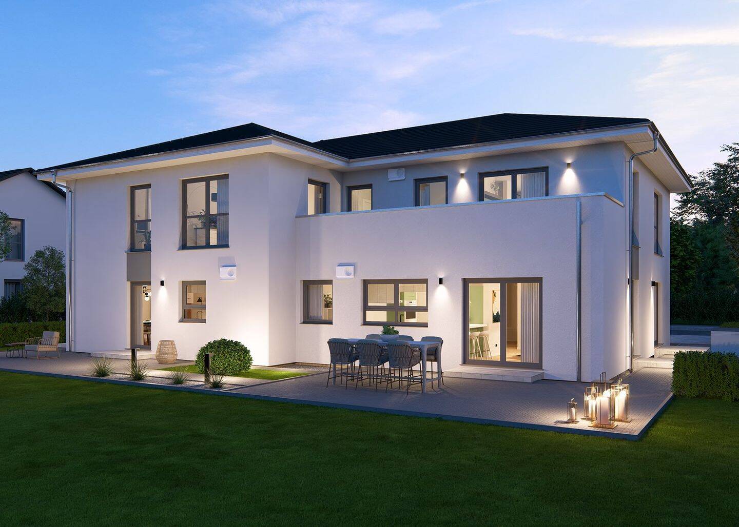 Mehrfamilien Stadtoase mit Penthouse und Walmdach – massa machts möglich, 88697 Bermatingen