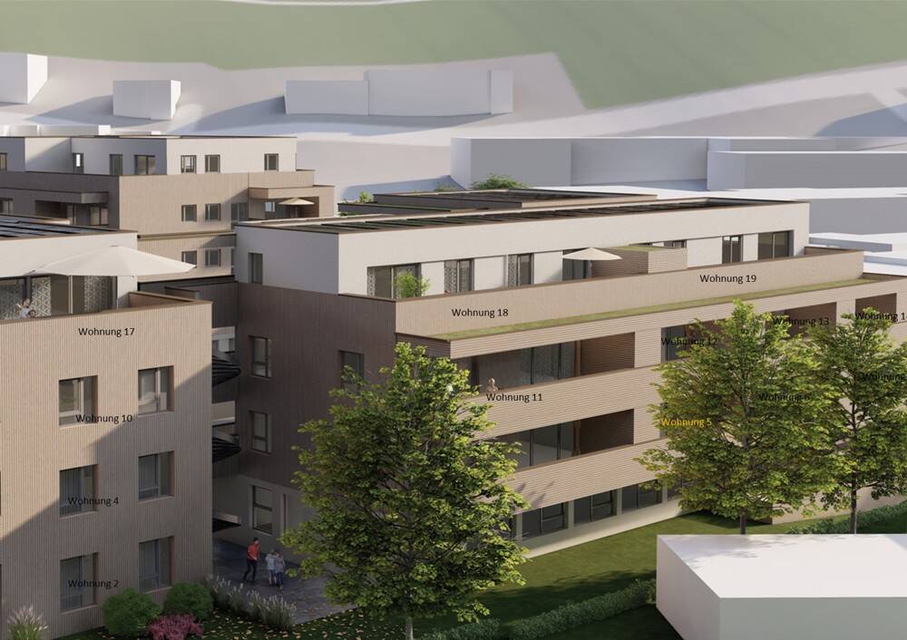 Nachhaltig bauen für die Zukunft & angenehm, barrierefrei Wohnen: 2-Zi. Wohnung mit Balkon gen Süden, 72525 Münsingen