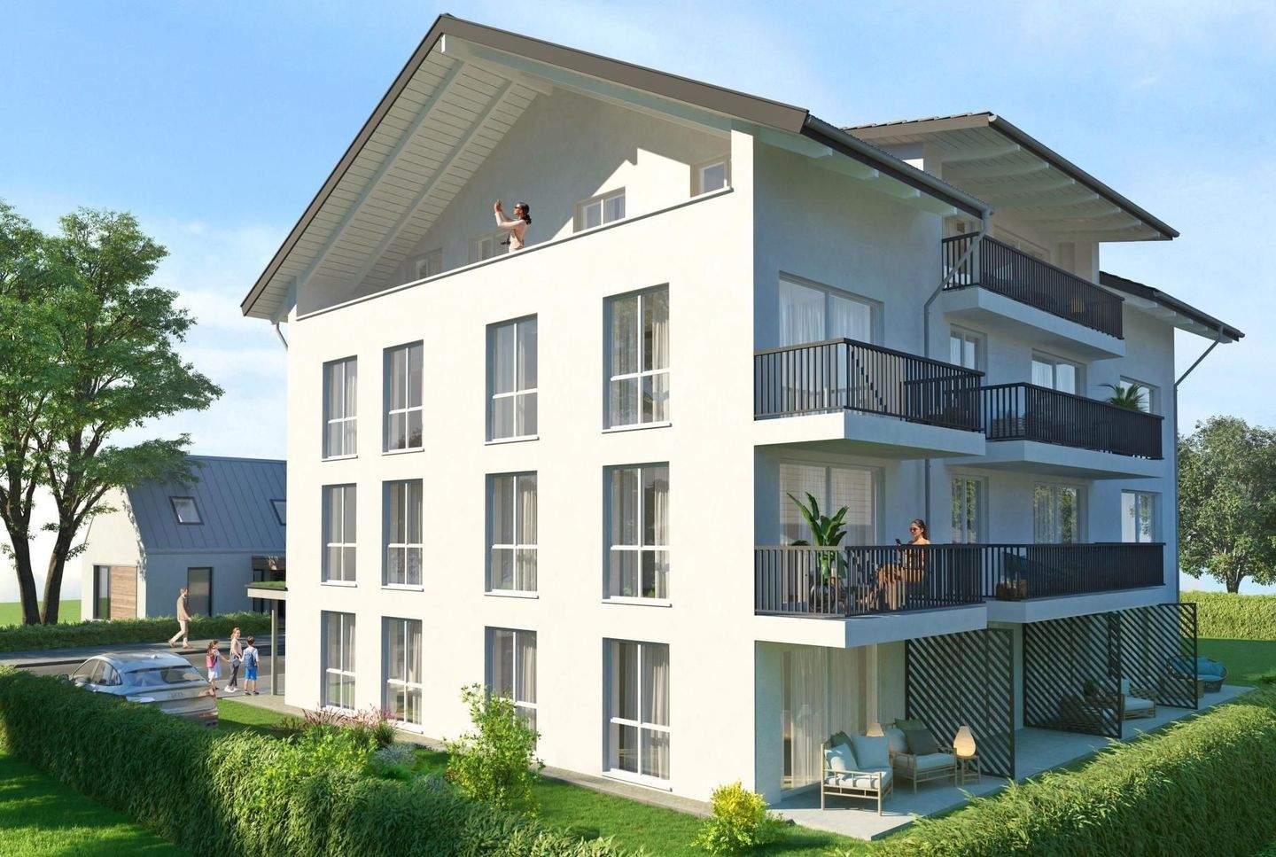 (WHG4)Hochwertiger Neubau (KFW55) im Herzen von Sonthofen – Erstbezug 2026/2027 – provisionsfrei!, 87527 Ofterschwang