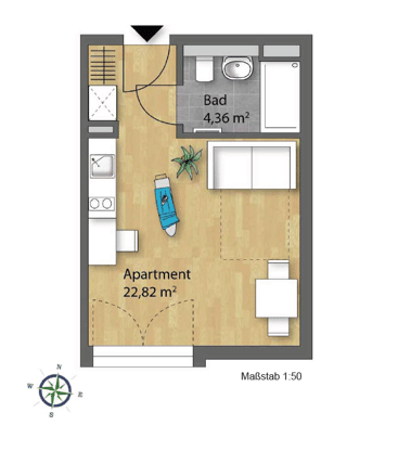 Studentenapartments, 93051 Regensburg (Galgenberg Großprüfening-Dechbetten-Königswiesen Kumpfmühl-Ziegetsdorf-Neuprüll)