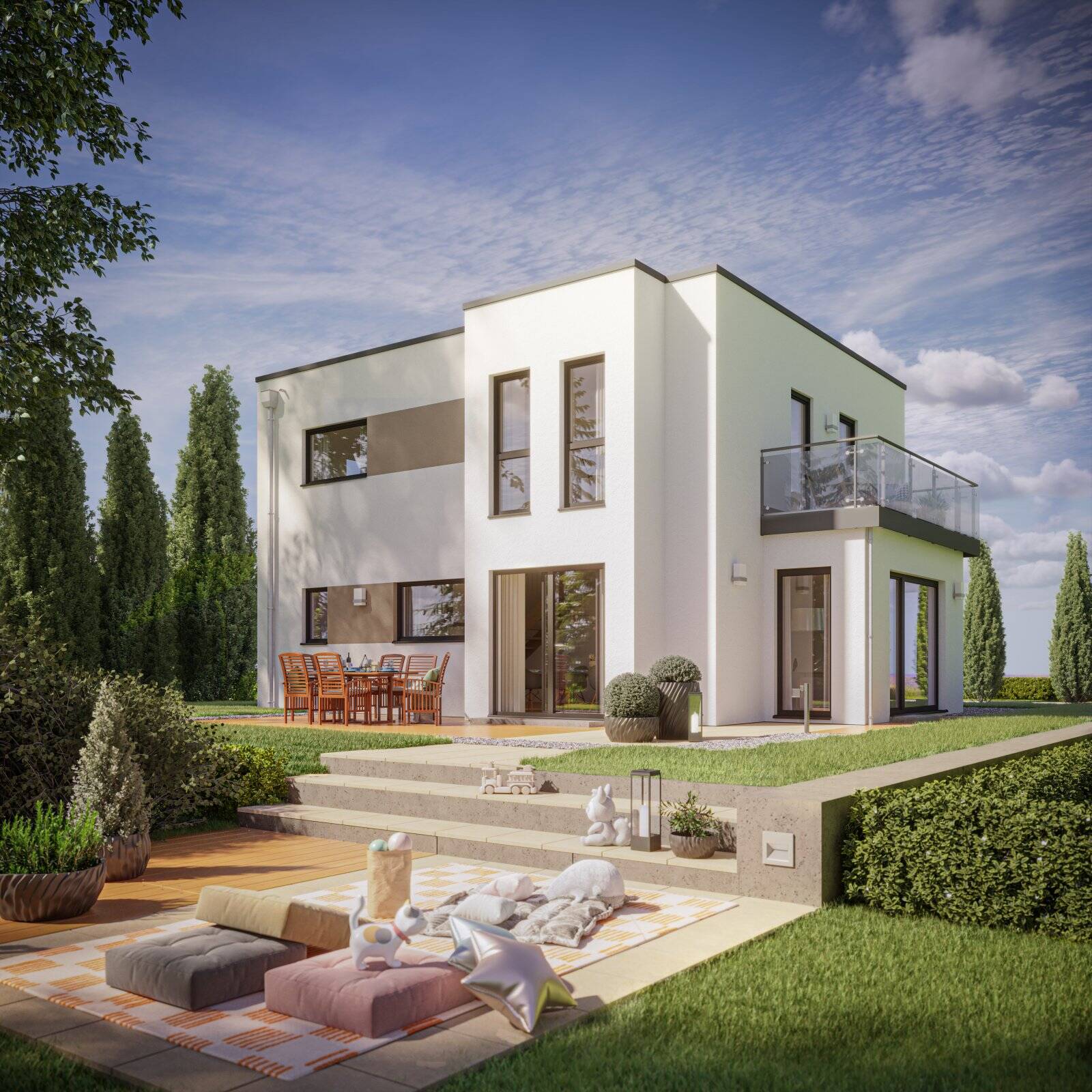 LivingHaus – Dein maßgeschneidertes Flachdach-Traumhaus in Niederfischbach, 130V6, 57572 Niederfischbach