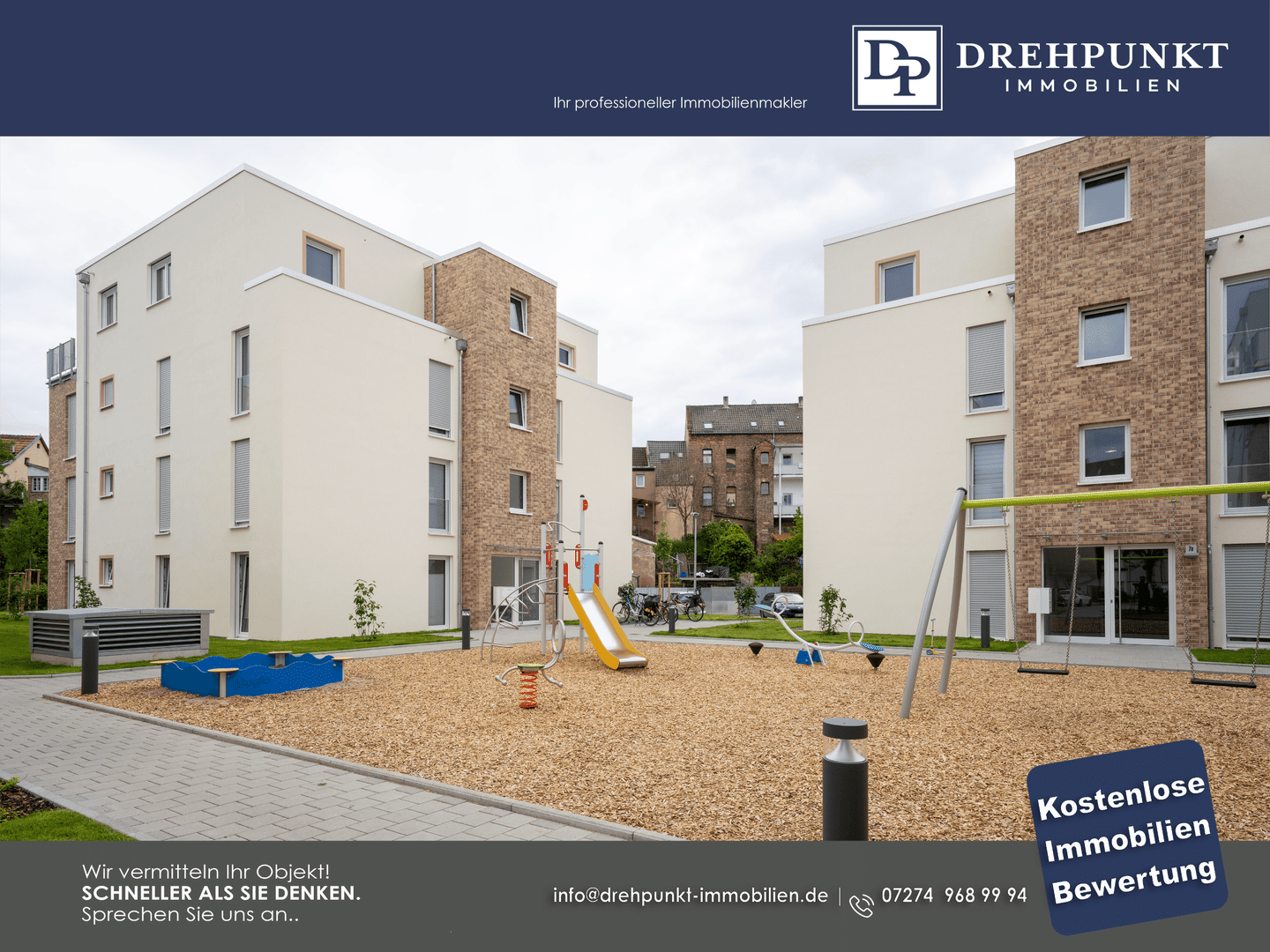 Neuwertige 3-Zimmer-Wohnung mit Balkon, Stellplatz und Einbauküche in zentraler Lage, 76726 Germersheim