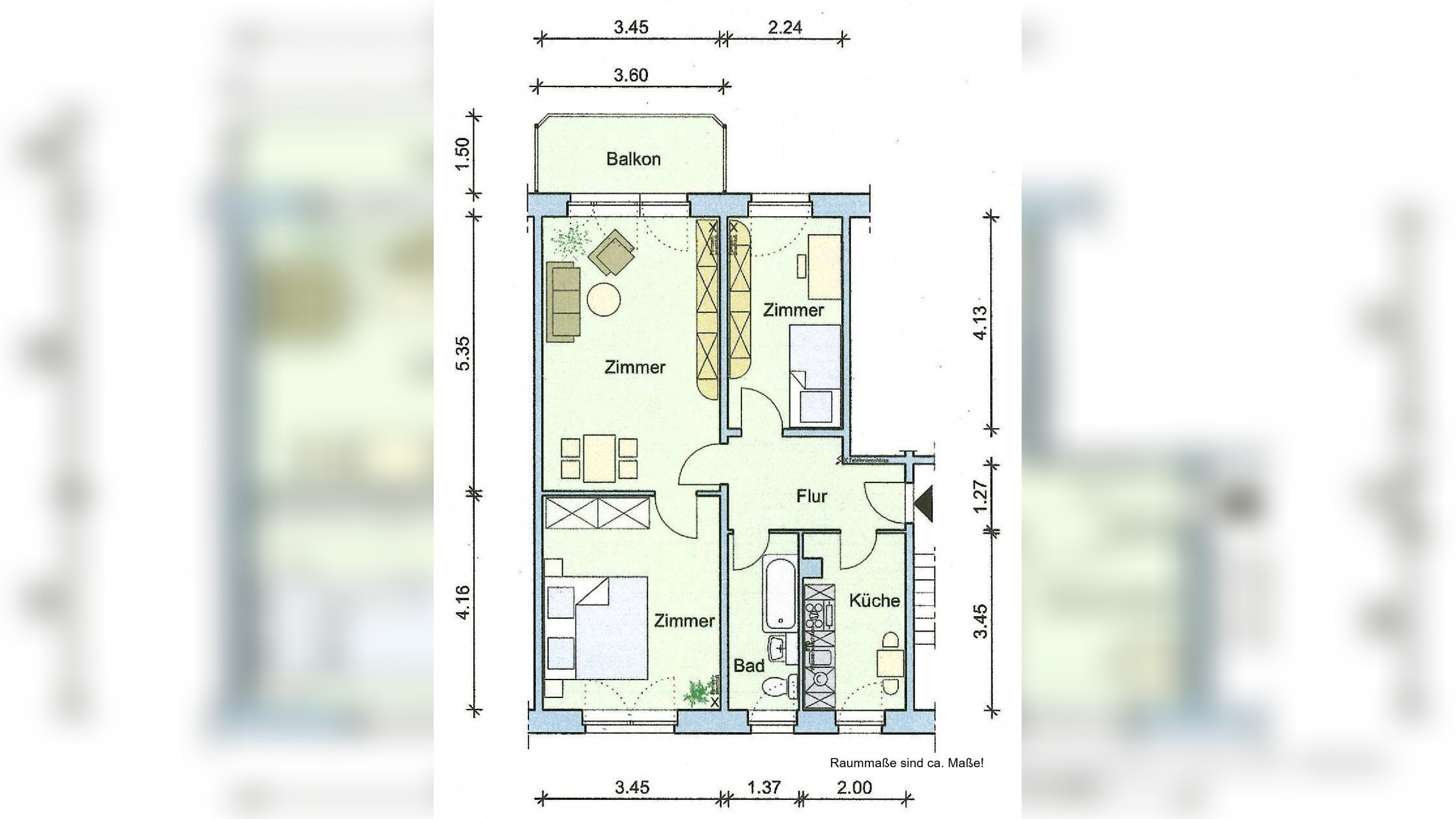 3 Raumwohnung mit Balkon – 6449 Aschersleben – Vorschaubild 9